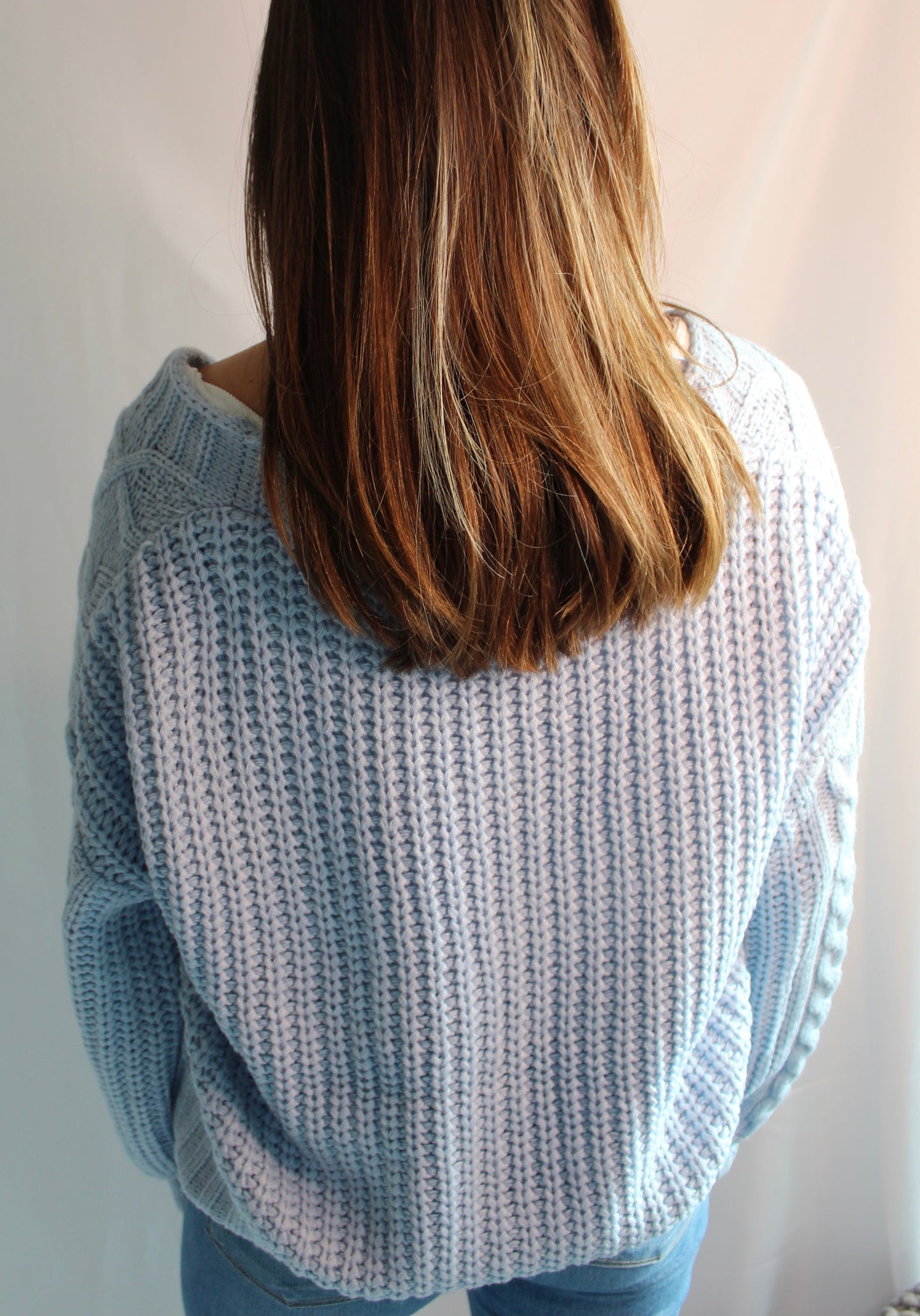 Button Down Sweater Blue